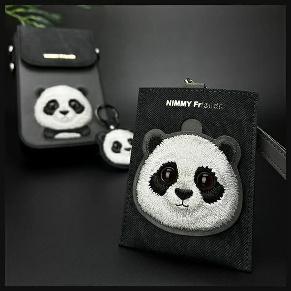 NIMMY card wallet BIG EYED PET 2.0 Panda black