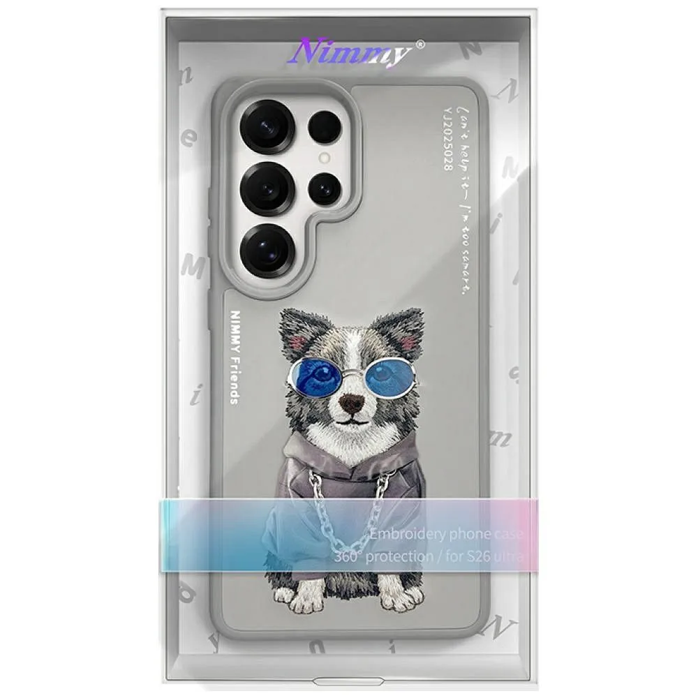NIMMY case GLASSES COOL DOG passend für SAMSUNG S26 Ultra gray