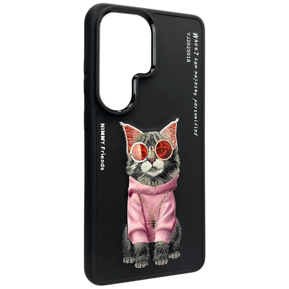 NIMMY case GLASSES COOL CAT passend für SAMSUNG S26 Ultra black