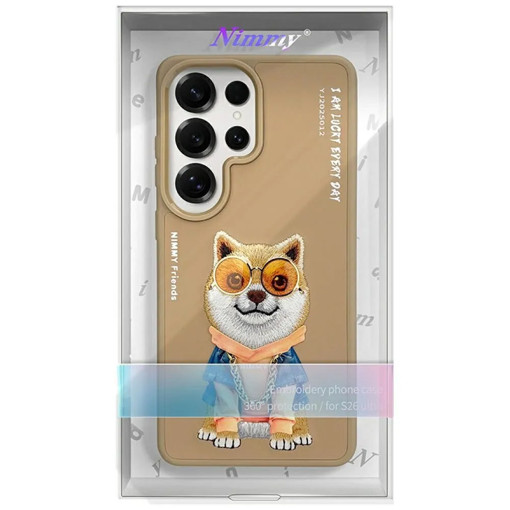 NIMMY case GLASSES COOL DOG passend für SAMSUNG S26 Ultra beige