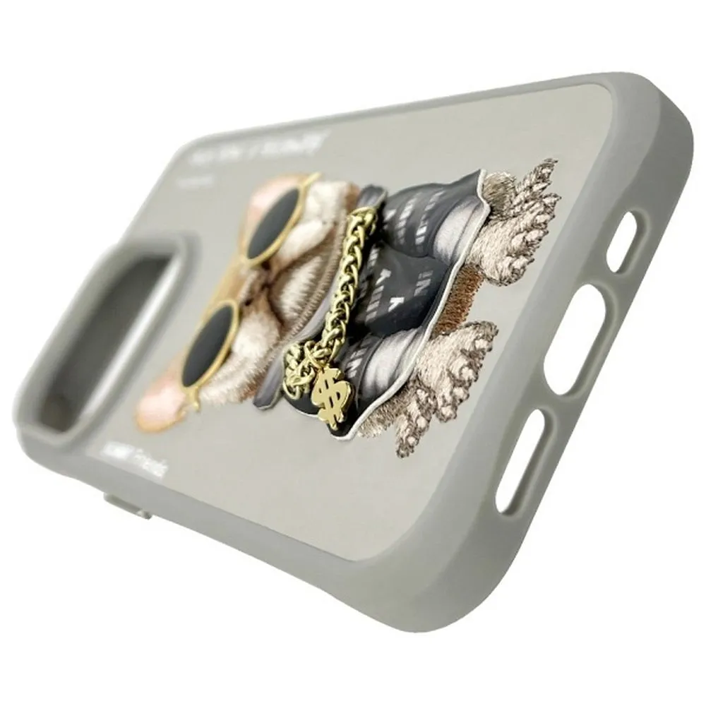 NIMMY case GLASSES COOL DOG passend für IPHONE 15 Pro Max gray