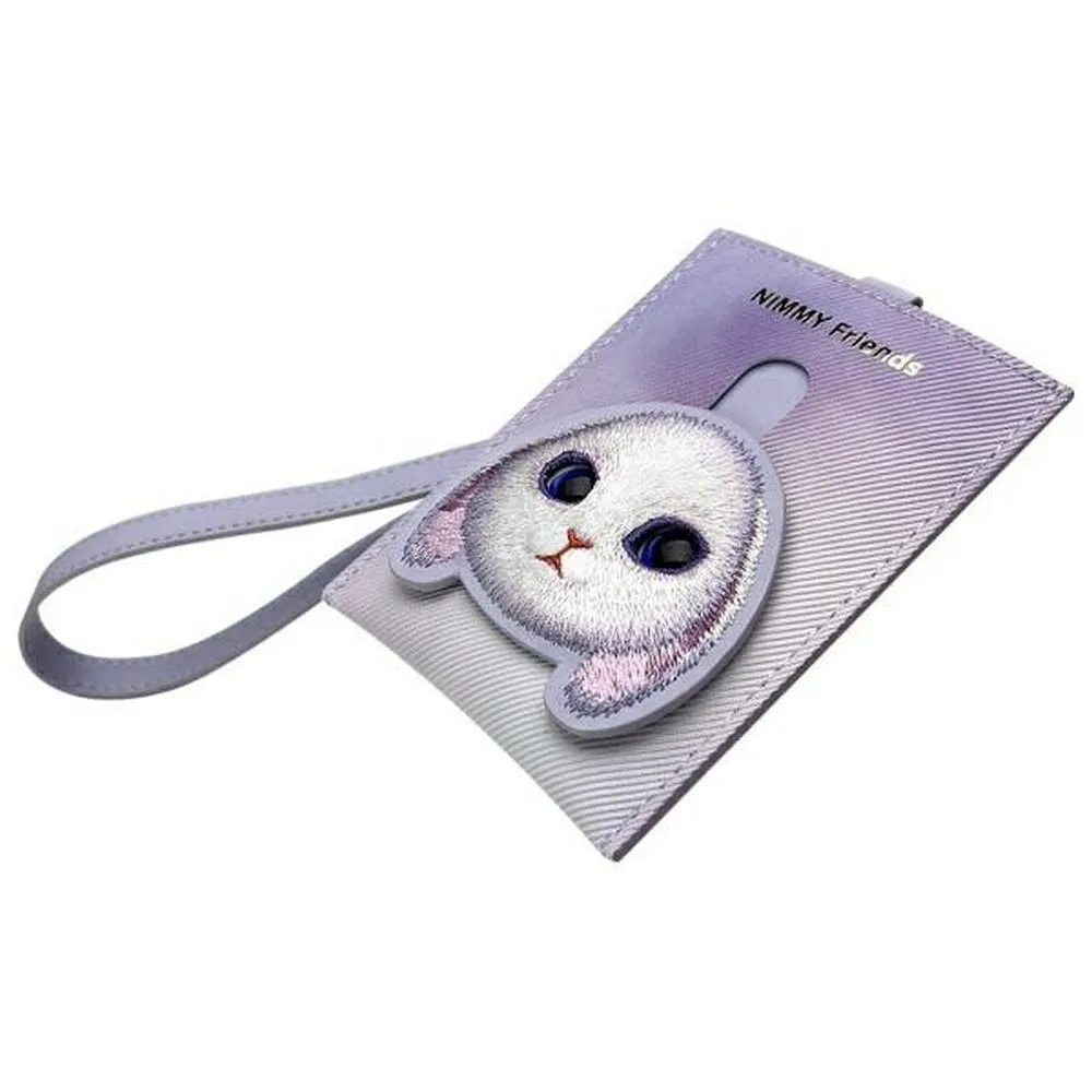 Phone case wallet handbag 3-in-1 Set Nimmy Big Eyed Pet 2.0 rabbit violet