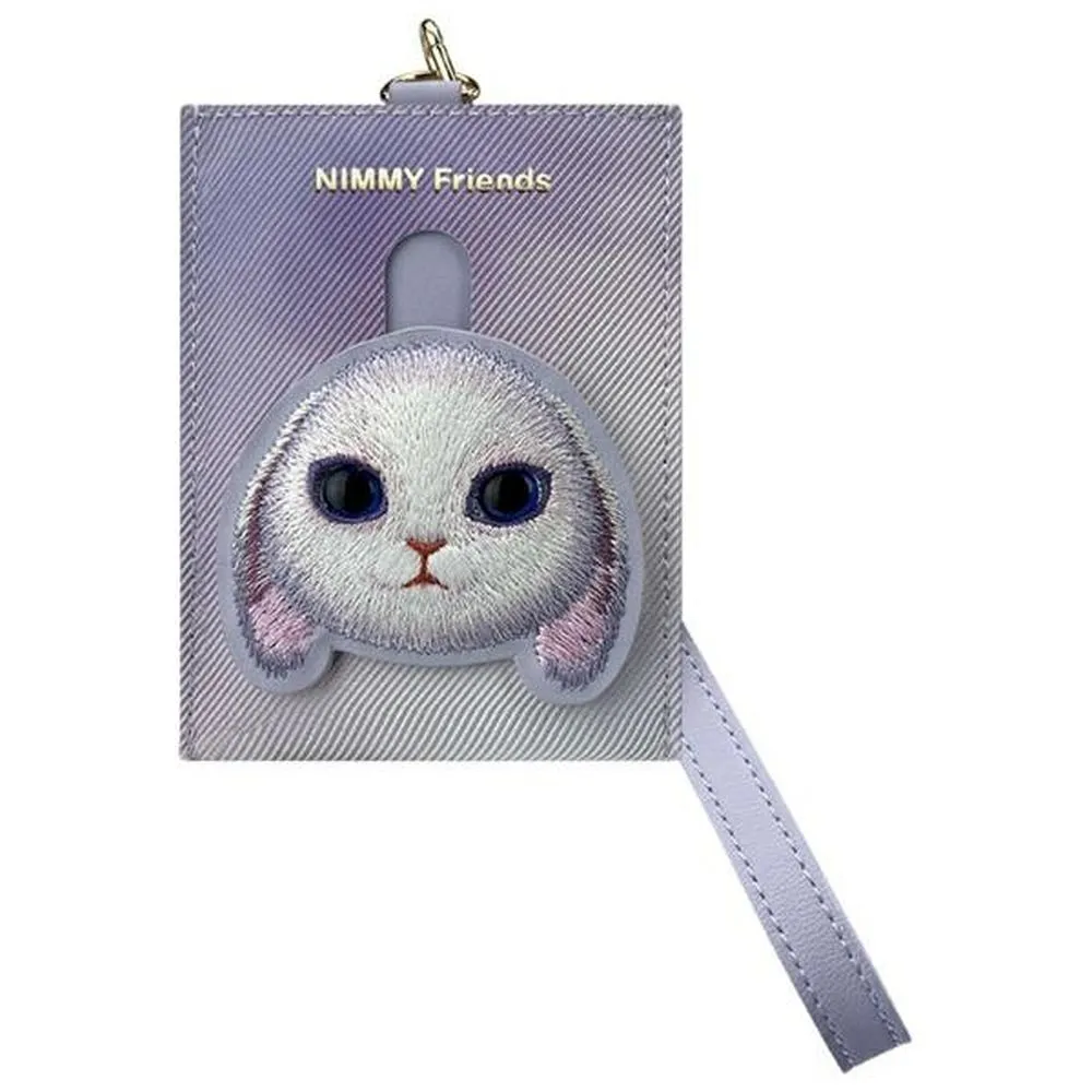 Phone case wallet handbag 3-in-1 Set Nimmy Big Eyed Pet 2.0 rabbit violet