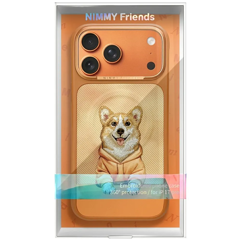 NIMMY case GENTLE PETS SERIES DOG kompatibel mit MagSafe passend für IPHONE 17 Pro Max orange