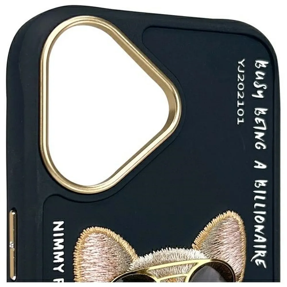 NIMMY case GLASSES COOL DOG passend für IPHONE 16 black