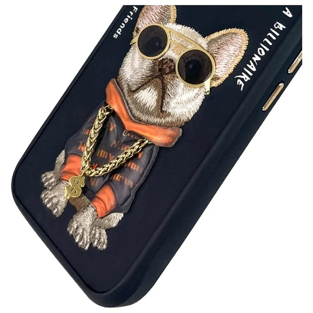 NIMMY case GLASSES COOL DOG passend für IPHONE 16 black