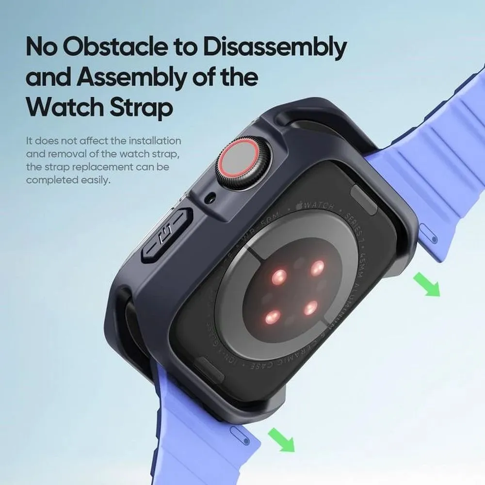 DUX DUCIS case TAMO passend für Apple Watch series 10 42 mm transparent with midnight