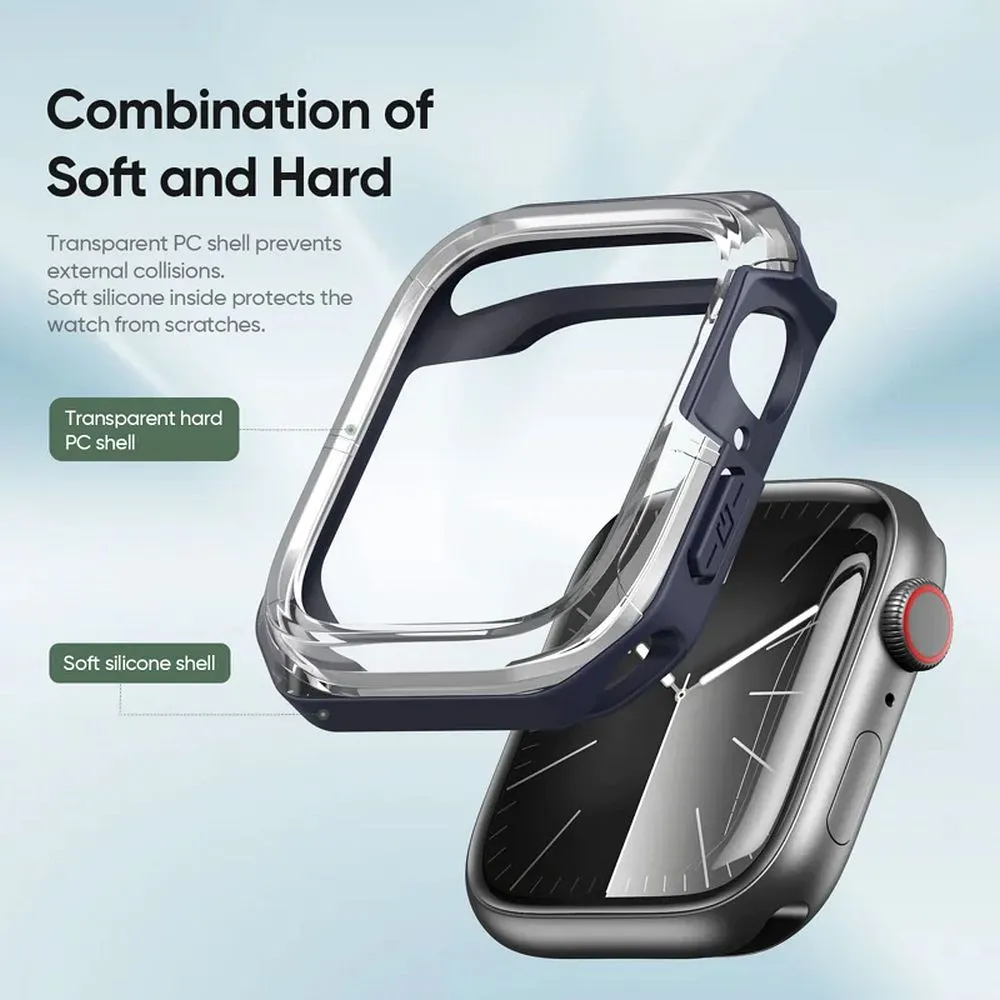 DUX DUCIS case TAMO passend für Apple Watch series 10 46 mm transparent with midnight