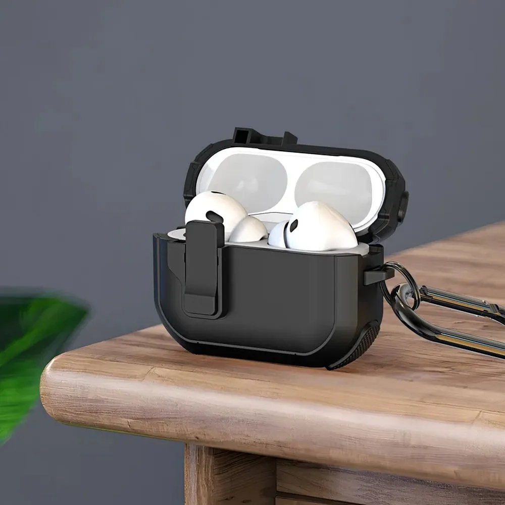 Earbuds Case Dux Ducis PECP passend für AirPods 4 ochronne TPU+PC black