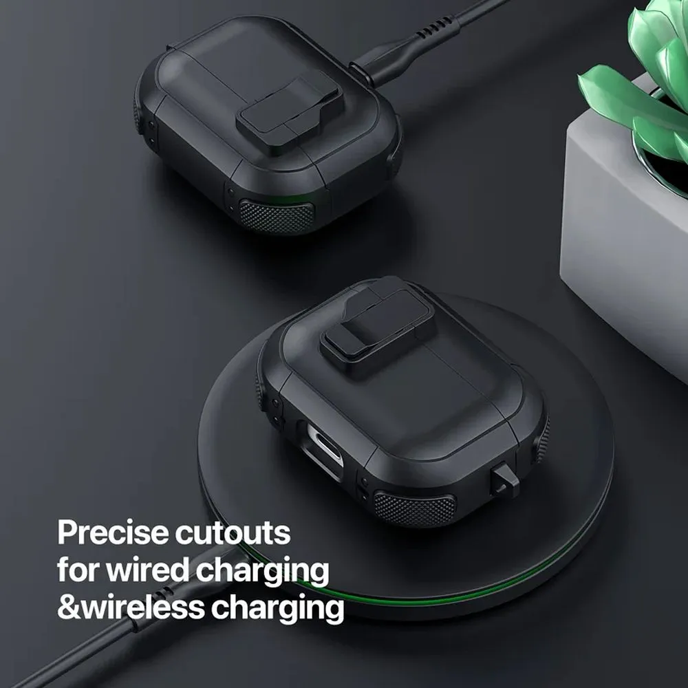 Earbuds Case Dux Ducis PECP passend für AirPods 4 ochronne TPU+PC black