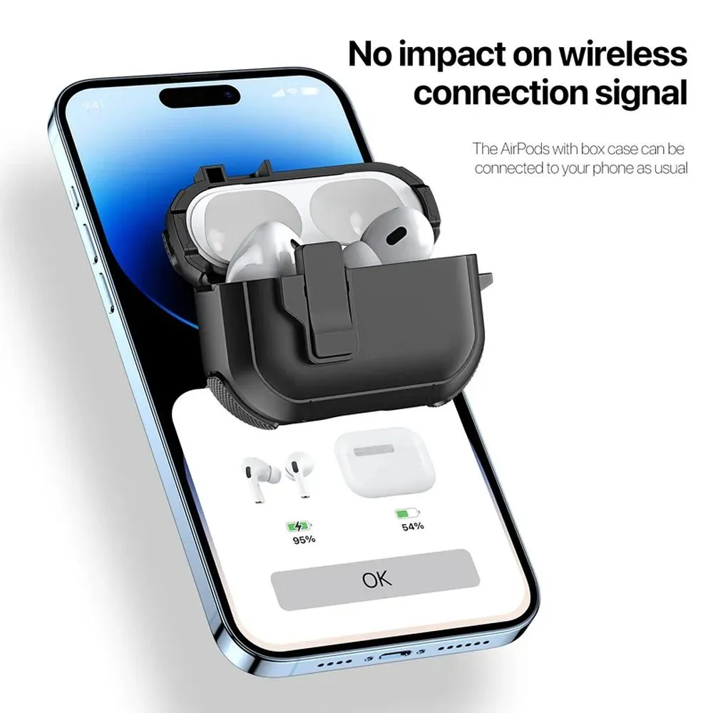 Earbuds Case Dux Ducis PECP passend für AirPods 4 ochronne TPU+PC black