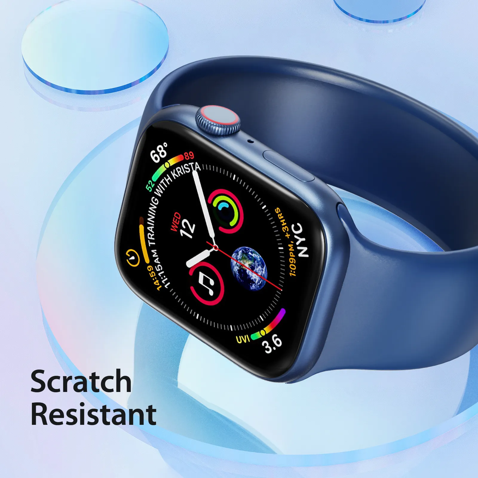 DUX DUCIS protector LCD PMMA with frame passend für Apple Watch 10 46 mm black