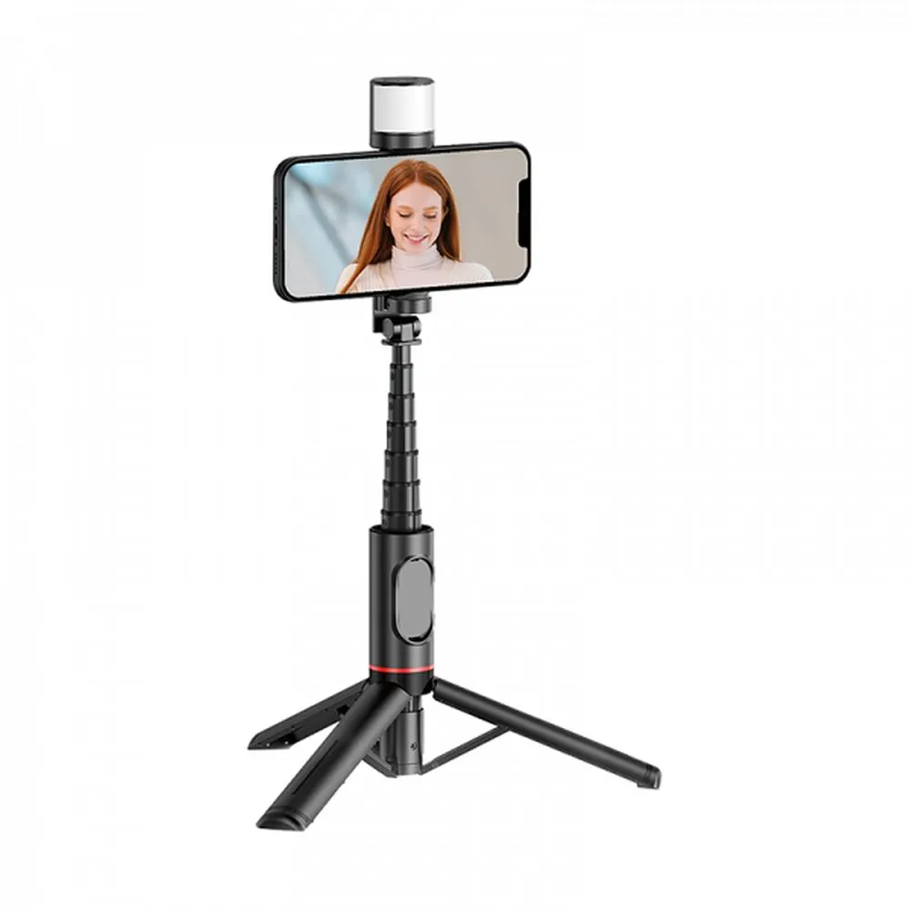 WiWU - Selfie-Stick Wi-SE003 mit Stativfunktion und eingebautem LED-Licht