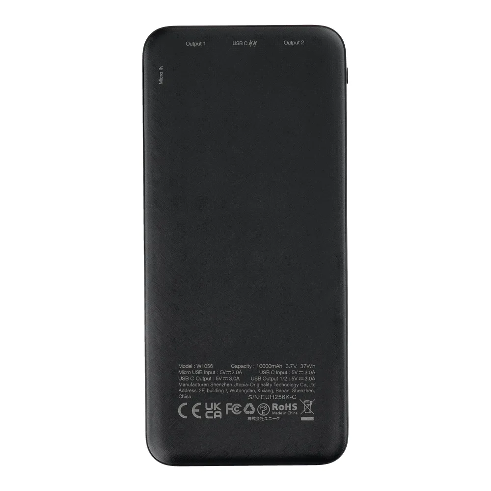 Powerbank Charmast W1056 10000 mAh 3A czarny