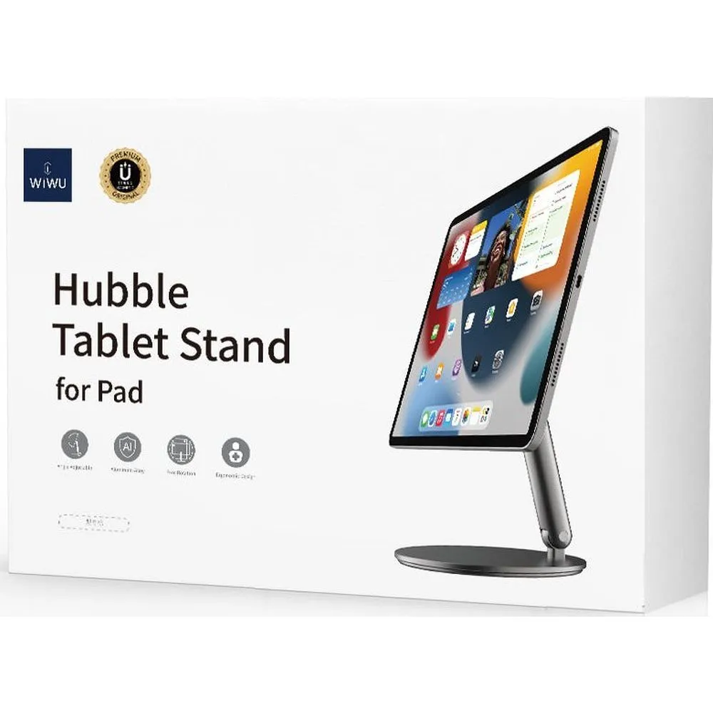 WiWU - Verstellbarer und schwenkbarer Aluminium-Tabletständer ZM310 passend für iPad Air 11" 2024/10,9/11