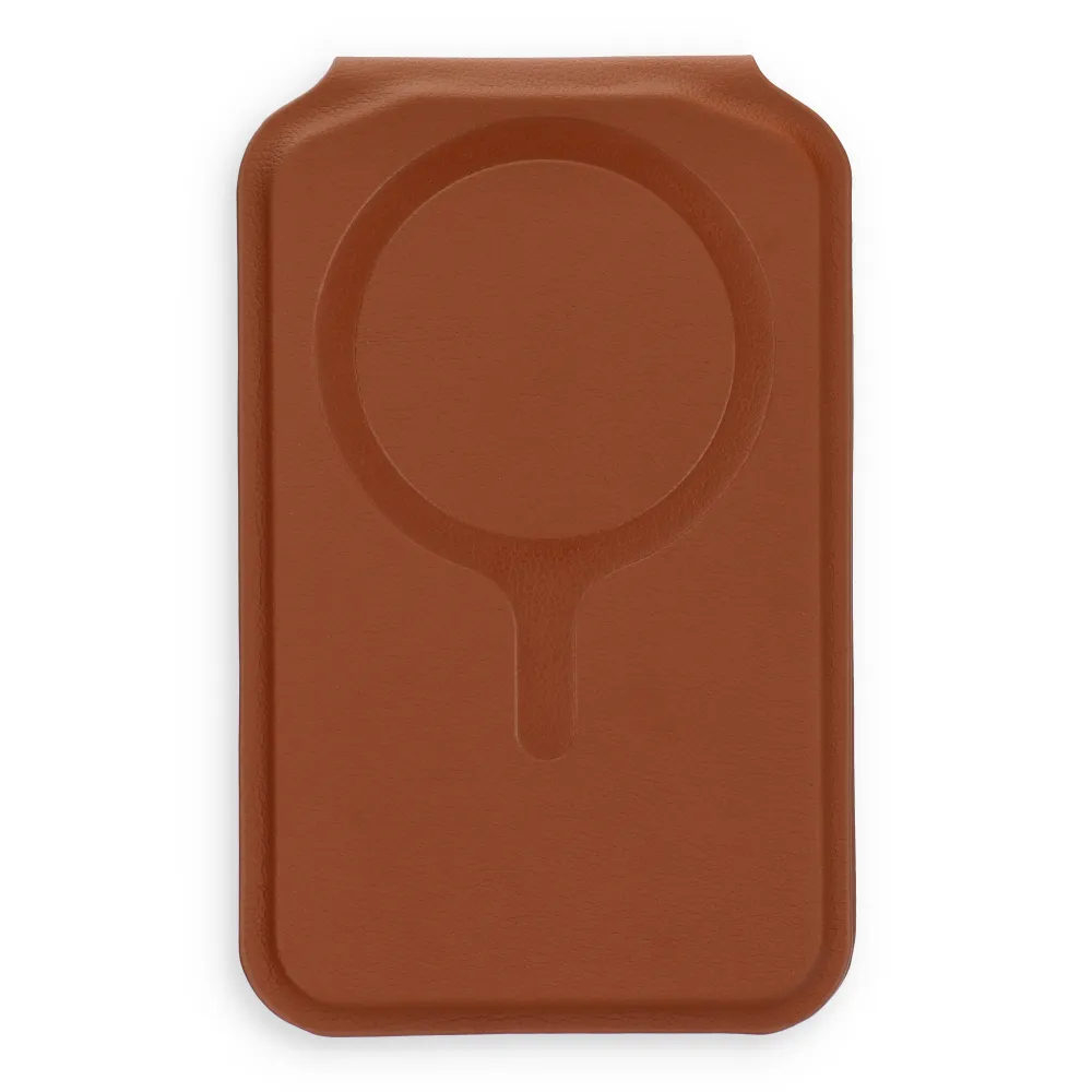 Wallet case with stand kompatibel mit Magsafe Satechi Vegan leather wallet stand brown