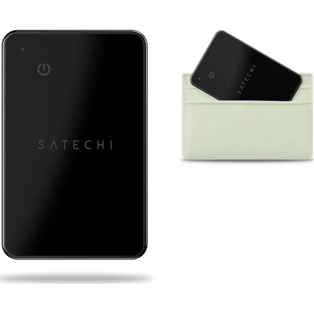 Locator kompatibel mit Apple Find My Satechi Wallet Card shape ST-LFAWCK black
