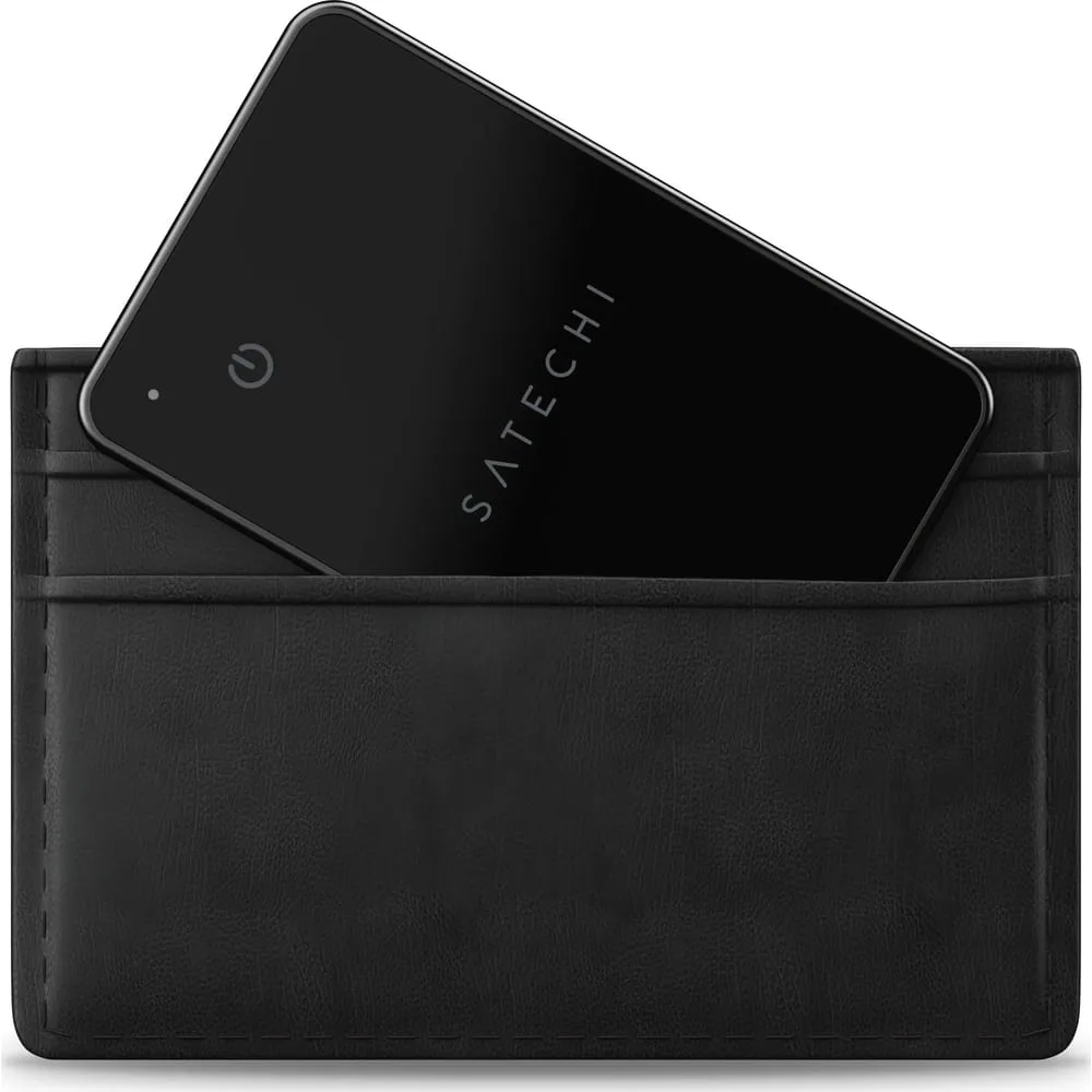 Locator kompatibel mit Apple Find My Satechi Wallet Card shape ST-LFAWCK black
