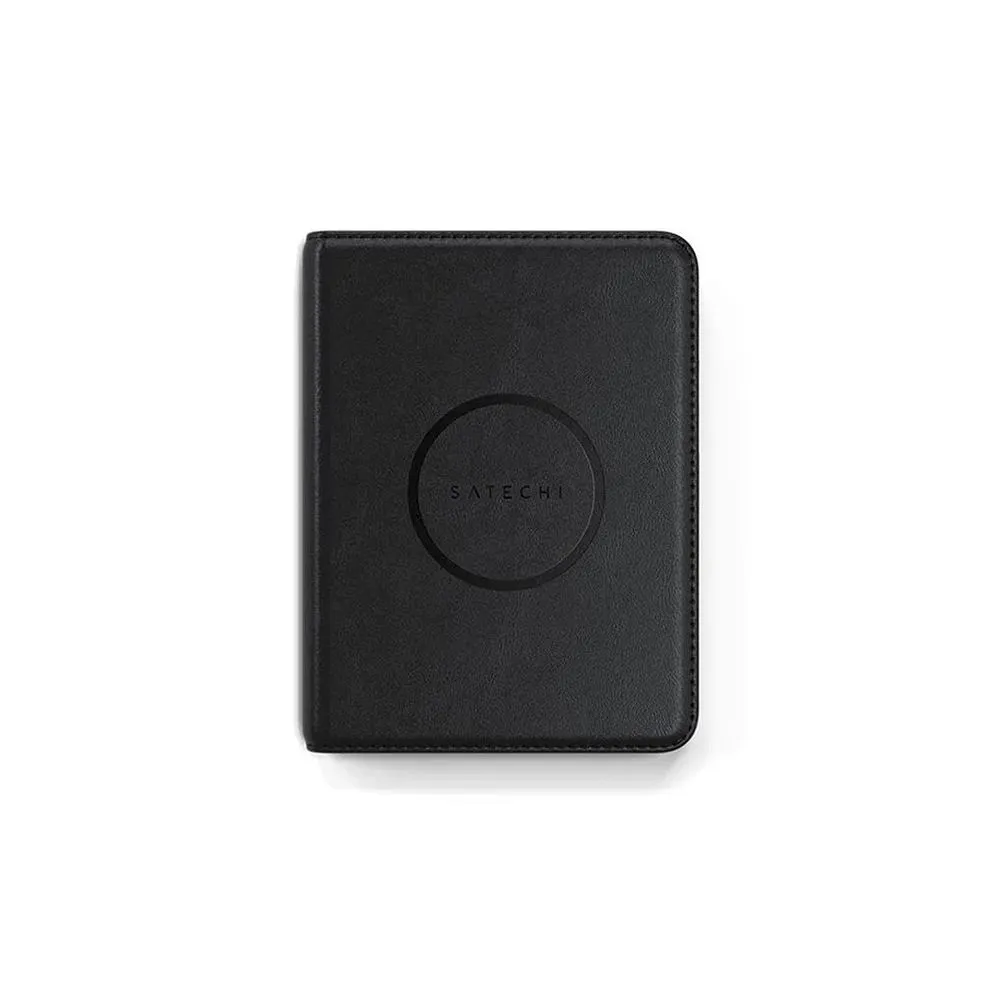 Locator kompatibel mit Apple Find My Satechi FindAll Passport Cover shape Vegan Leather ST-VPCK black
