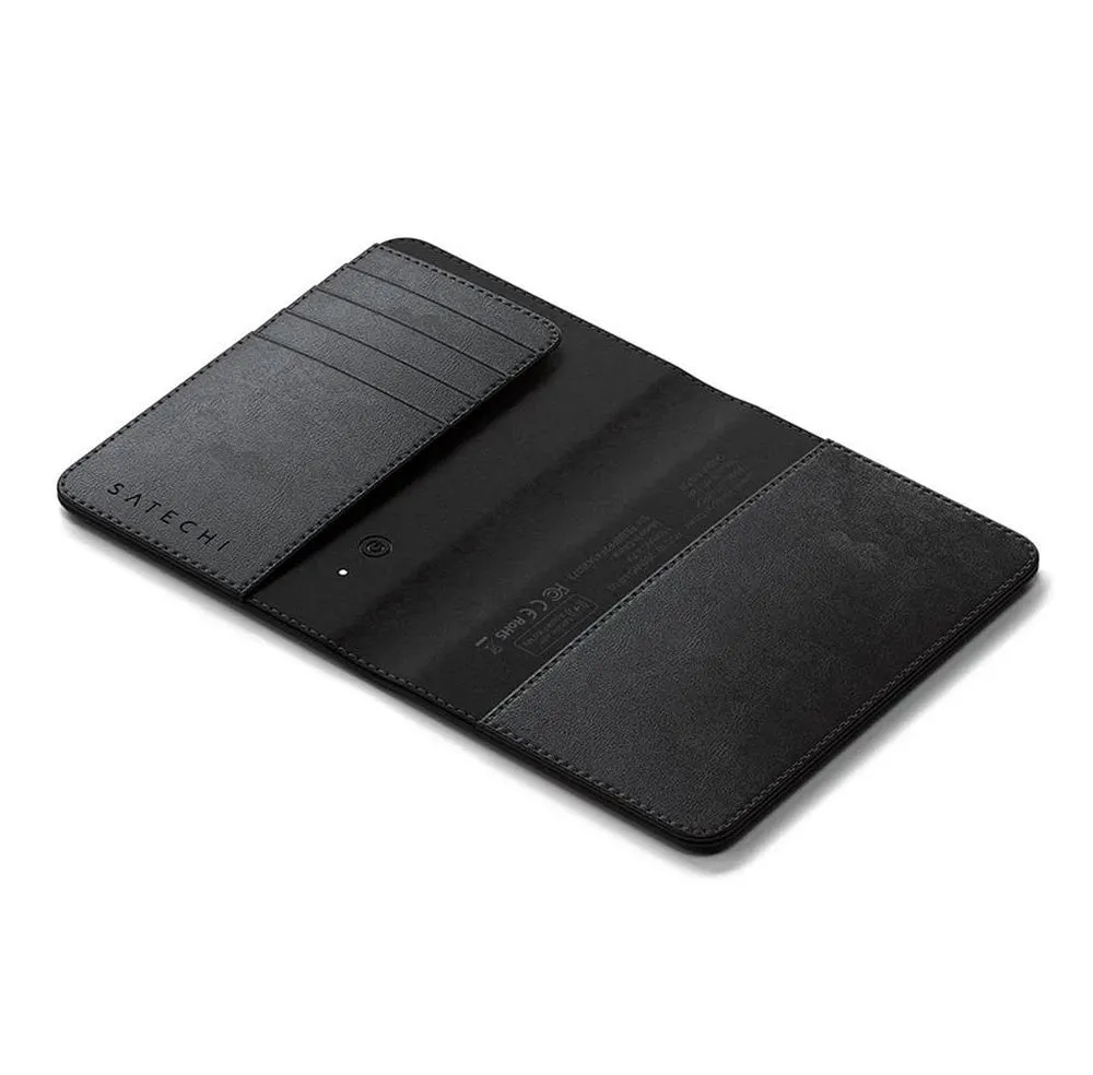 Locator kompatibel mit Apple Find My Satechi FindAll Passport Cover shape Vegan Leather ST-VPCK black