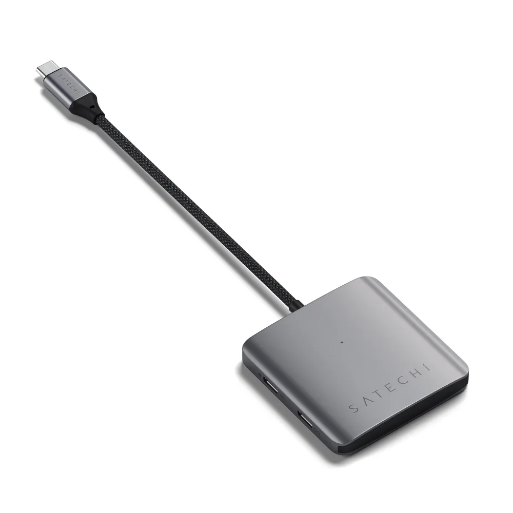 SATECHI adapter HUB 4in1 Type C ST-H4CPDM space gray