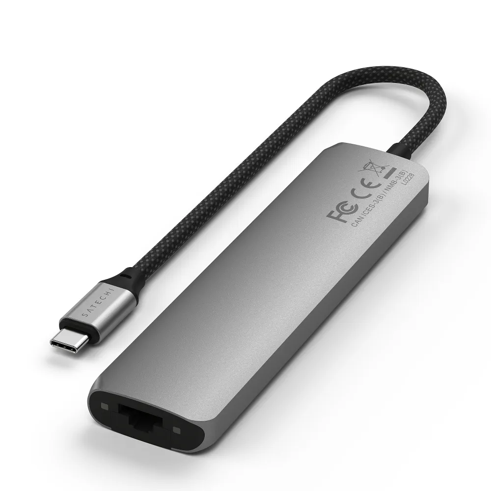 Adapter HUB 7in1 USB C Satechi Slim ST-P7SM space gray