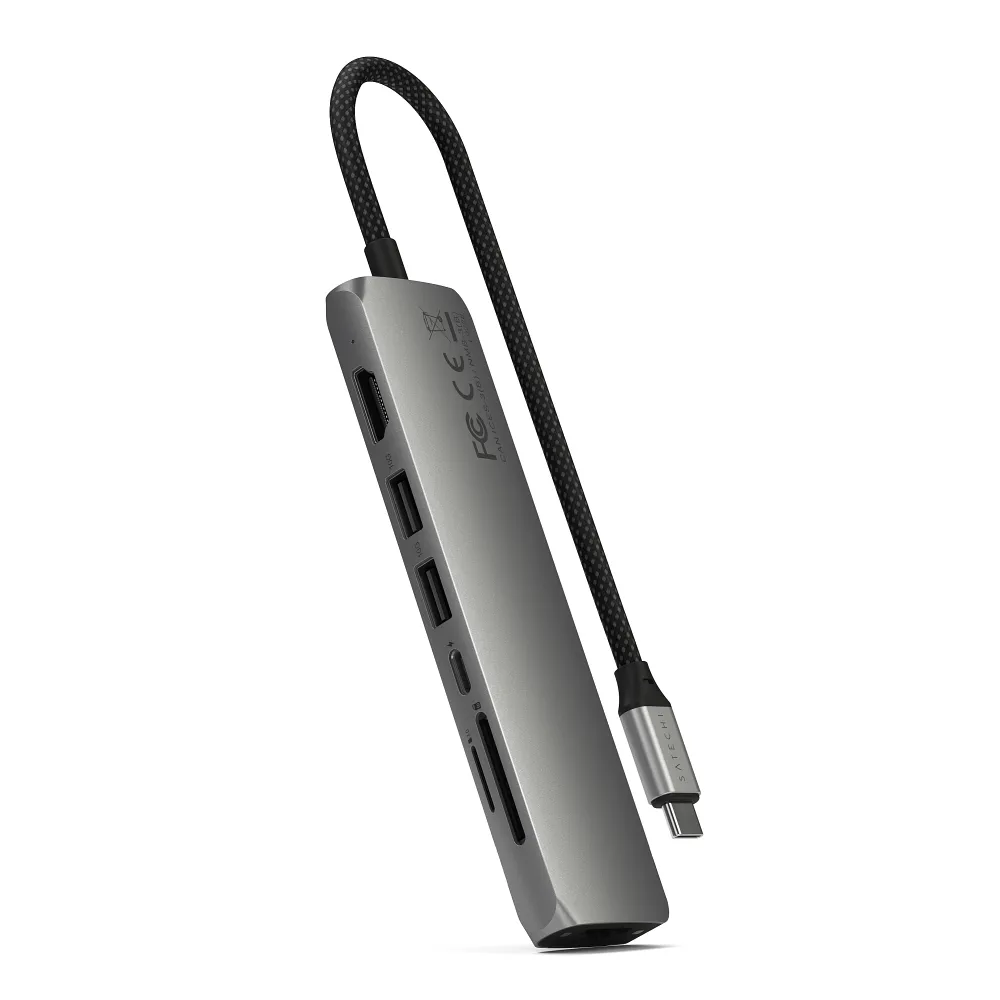 Adapter HUB 7in1 USB C Satechi Slim ST-P7SM space gray