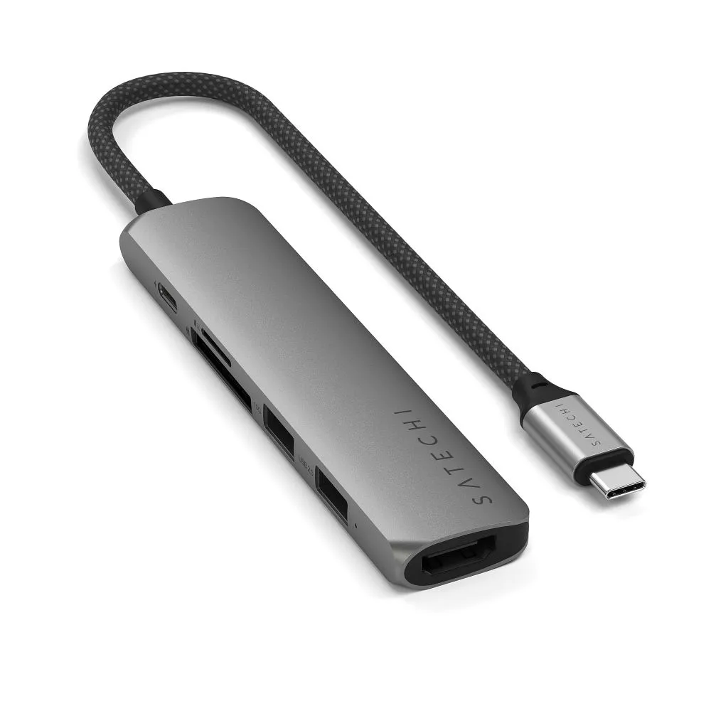 SATECHI adapter HUB 6in1 Type C ST-P6SM space gray