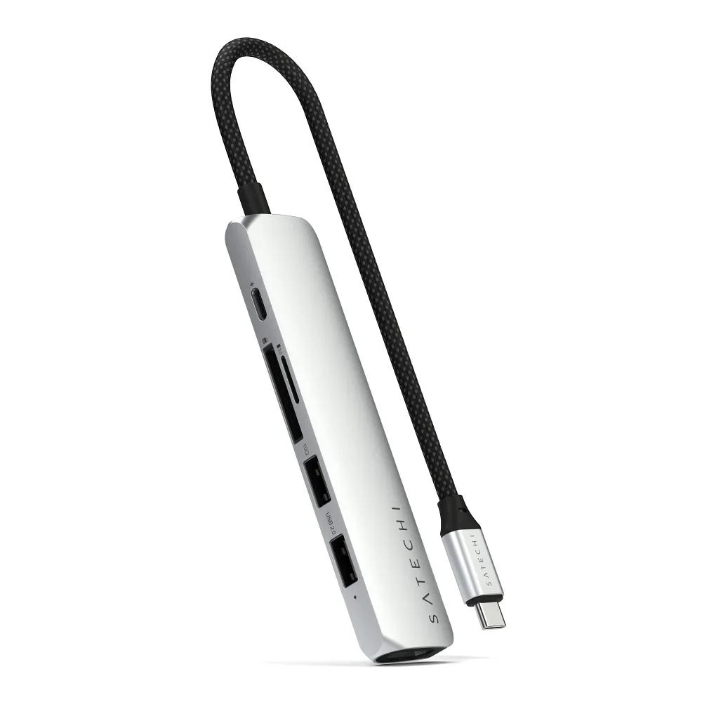 SATECHI adapter HUB 6in1 Type C ST-P6SS silver