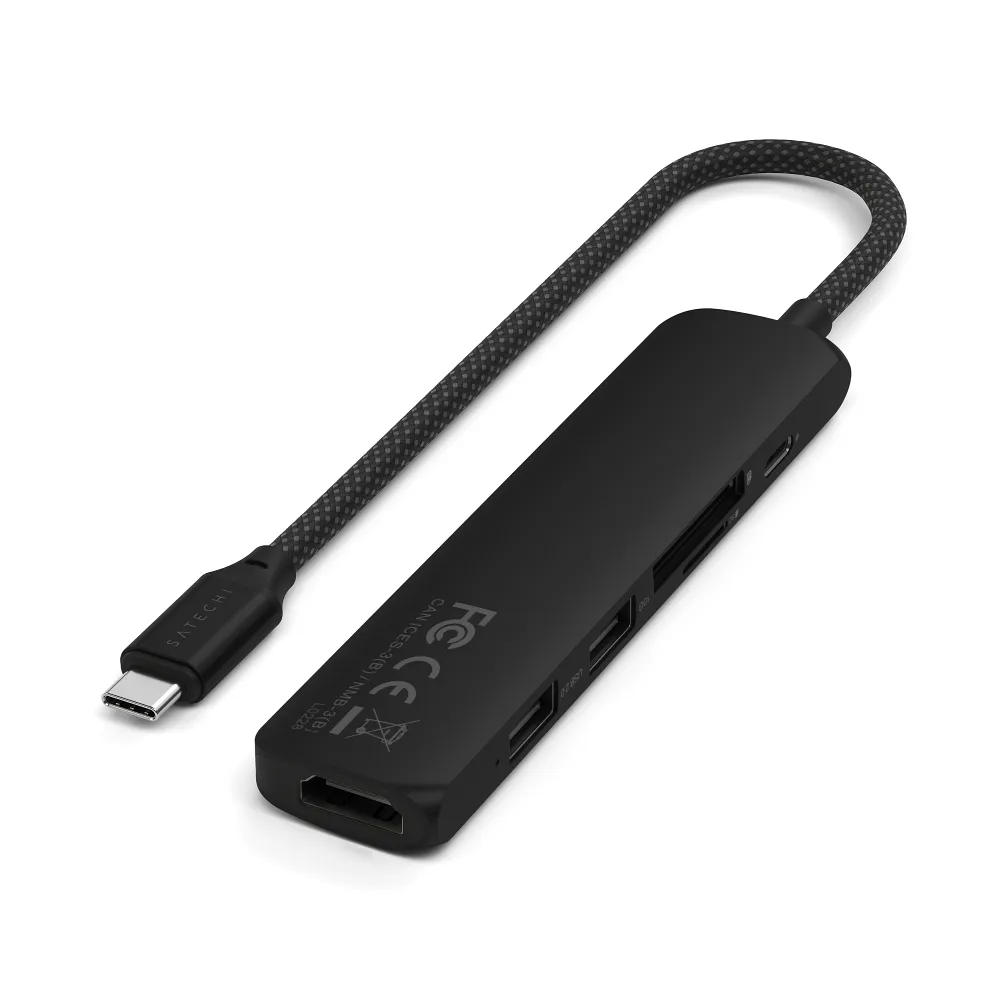 SATECHI adapter HUB 6in1 Type C ST-P6SK black