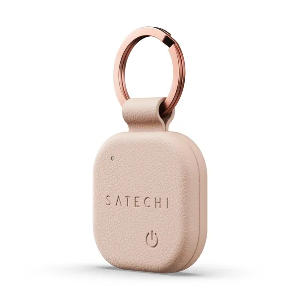 Locator kompatibel mit Apple Find My Satechi Keychain shape Vegan Leather ST-LKCFR desert rose