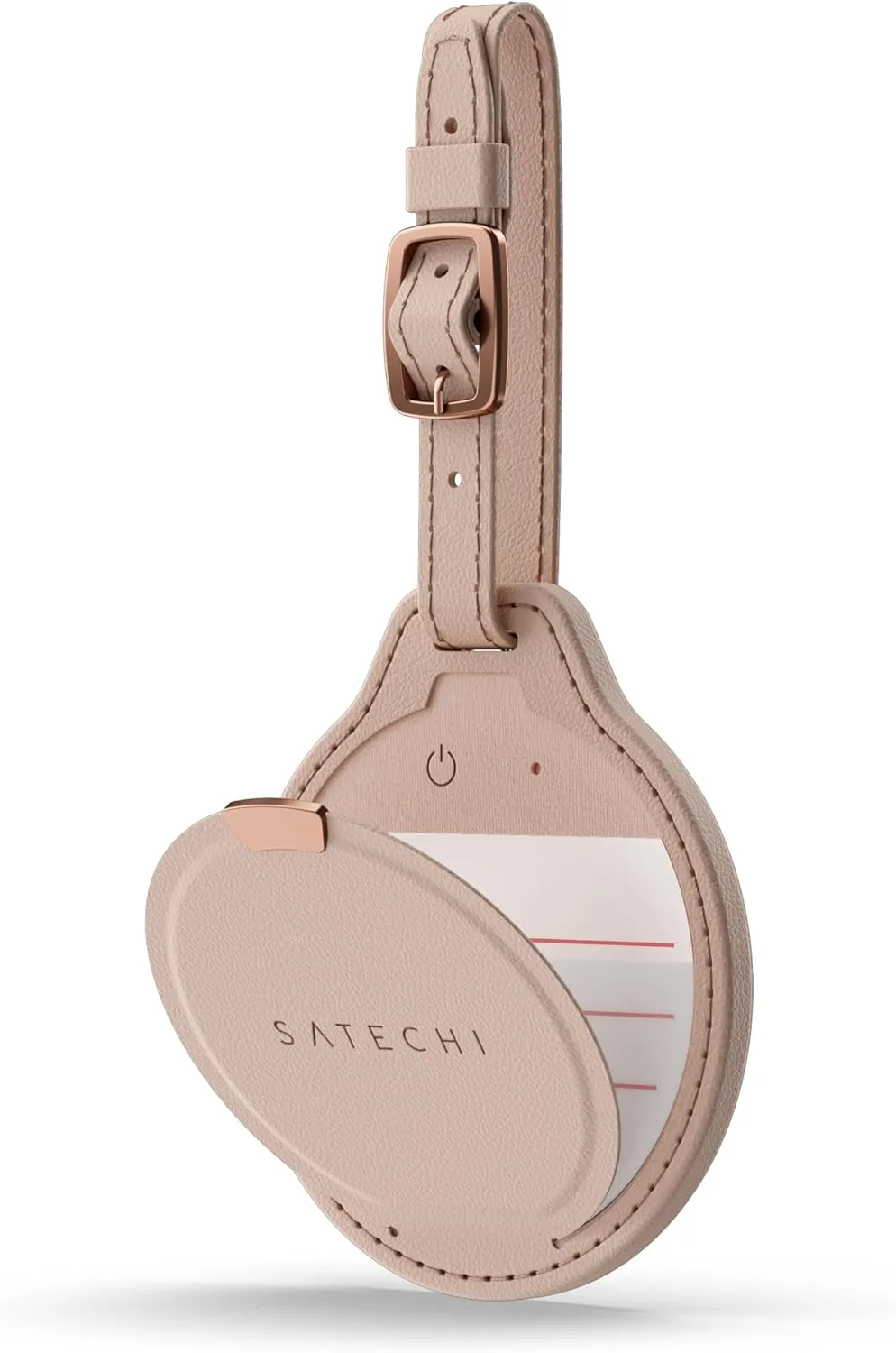 Locator kompatibel mit Apple Find My Satechi FindAll Luggage Tag shape Vegan Leather ST-LFALTW desert rose
