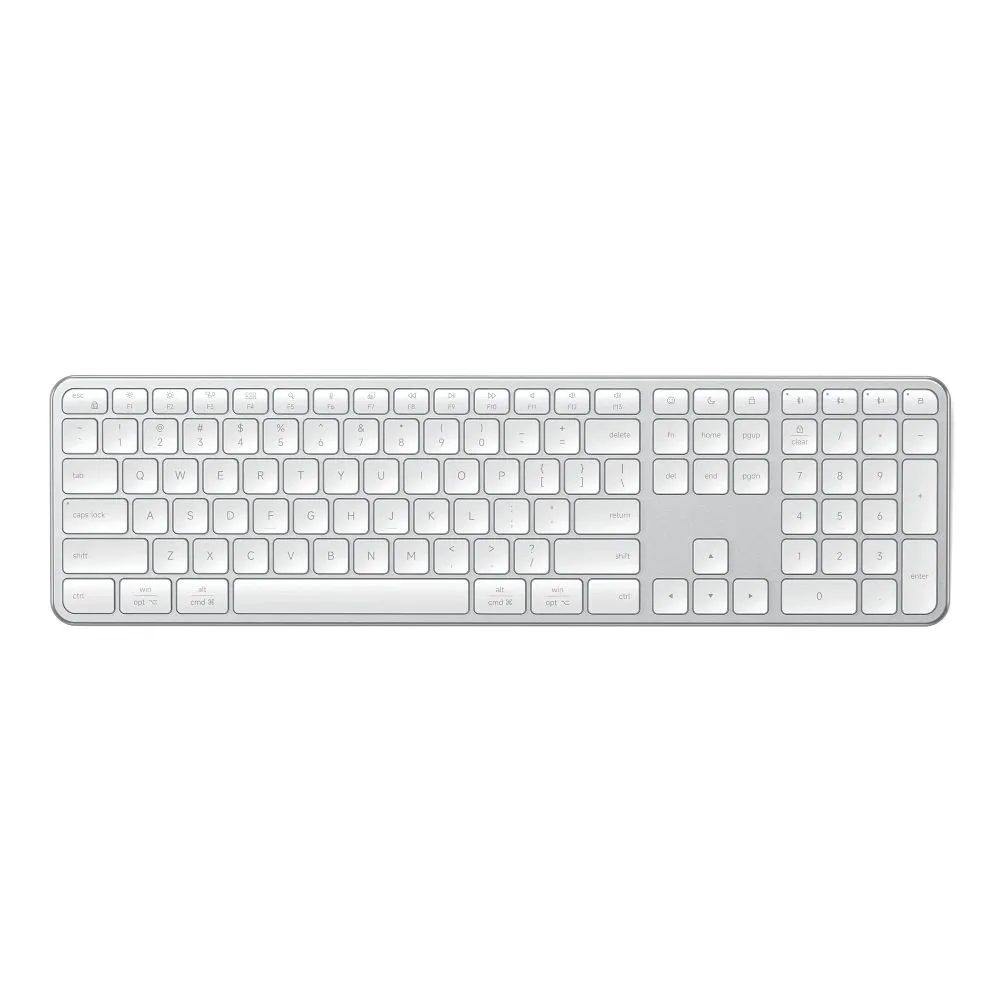 Wireless keyboard QWERTY Satechi Slim EX3 Mac / PC ST-KEX3S-EN silver