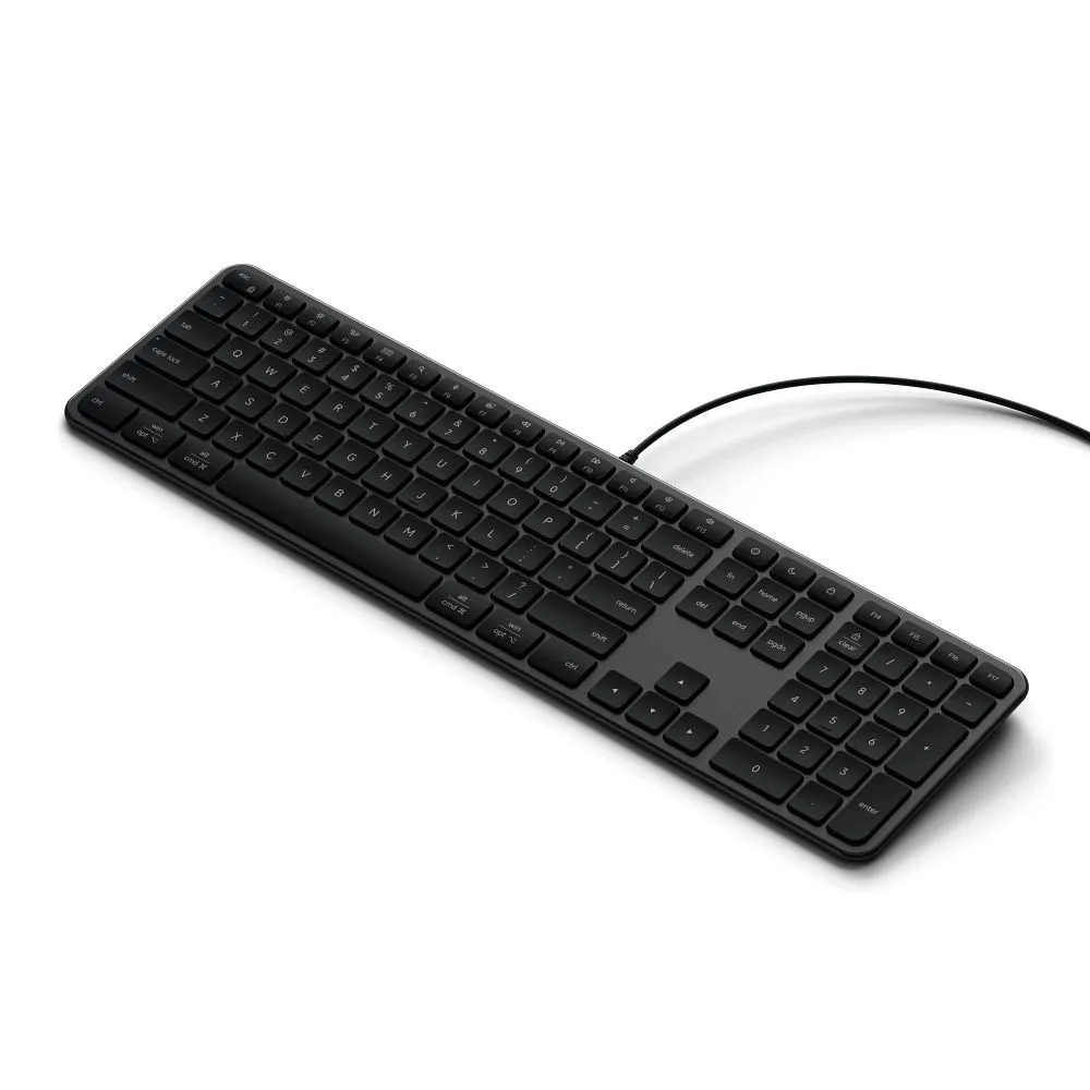 Wired keyboard USB A/USB C QWERTY Dual (Mac/Windows) Satechi Slim LX3 Wired space black