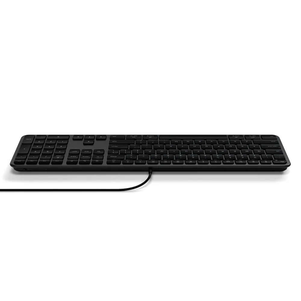 Wired keyboard USB A/USB C QWERTY Dual (Mac/Windows) Satechi Slim LX3 Wired space black