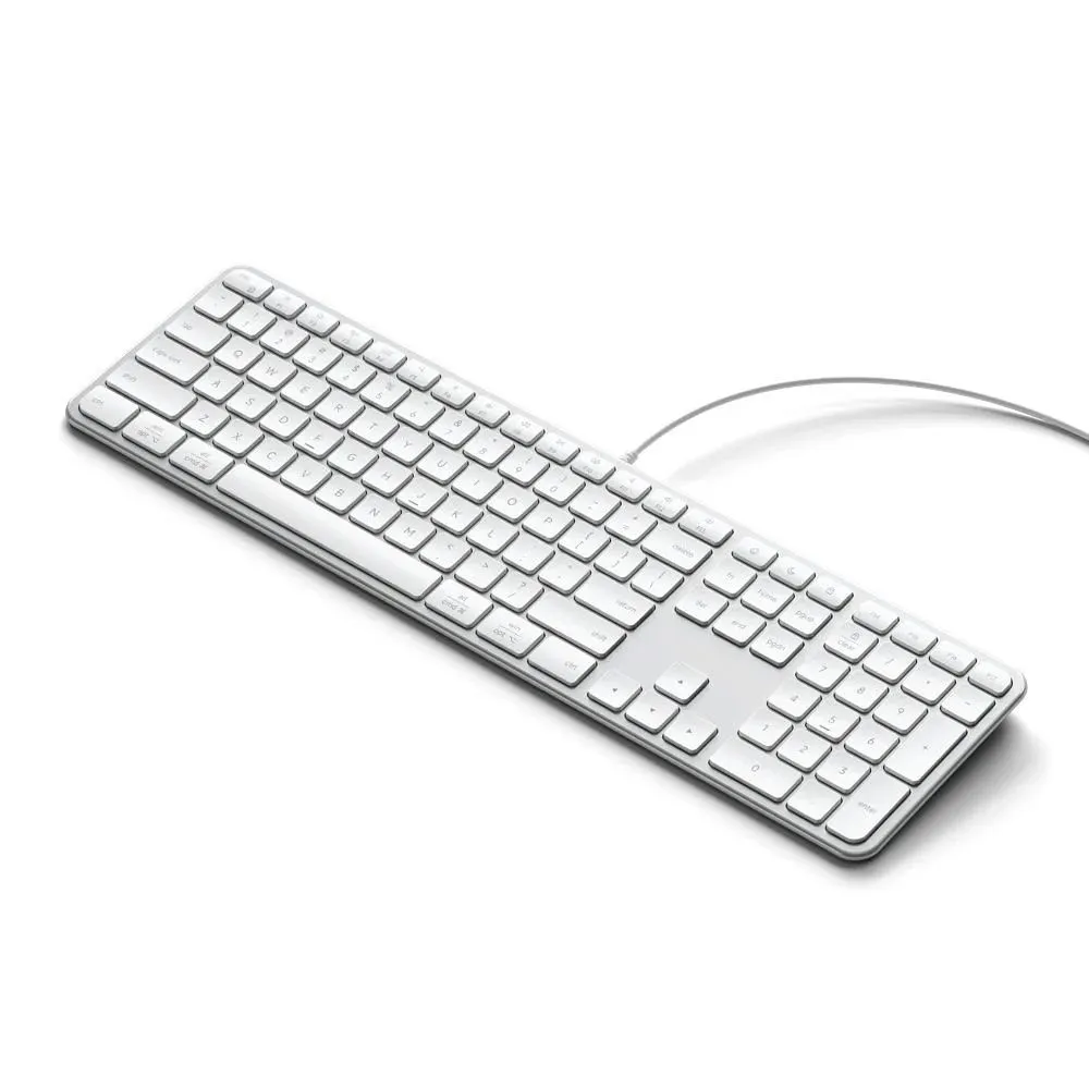 Wired keyboard USB A/USB C QWERTY Dual (Mac/Windows) Satechi Slim LX3 Wired silver