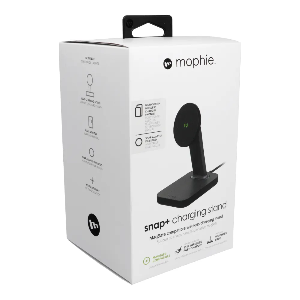Wireless charger Mophie 15W kompatibel mit MagSafe Snap+ black