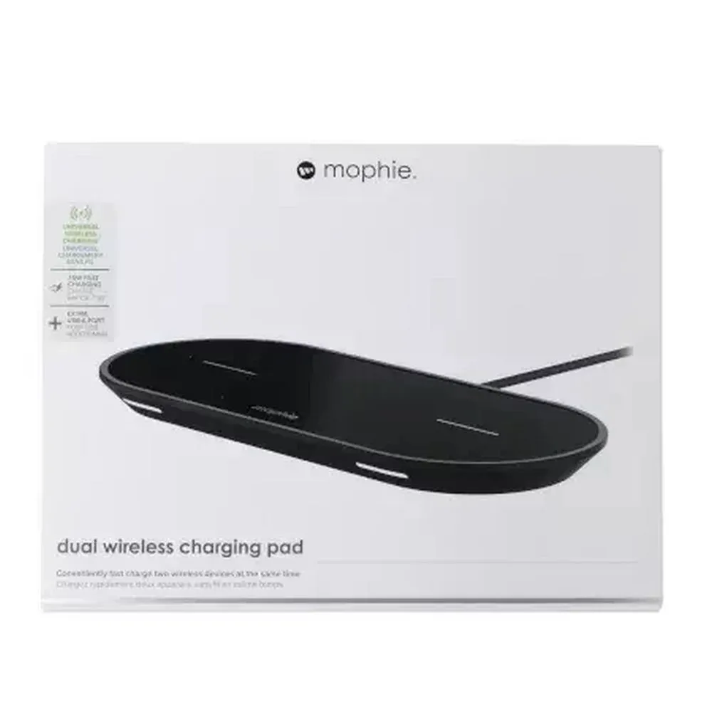 Wireless charger 2x10W Mophie Universal Wireless Dual black