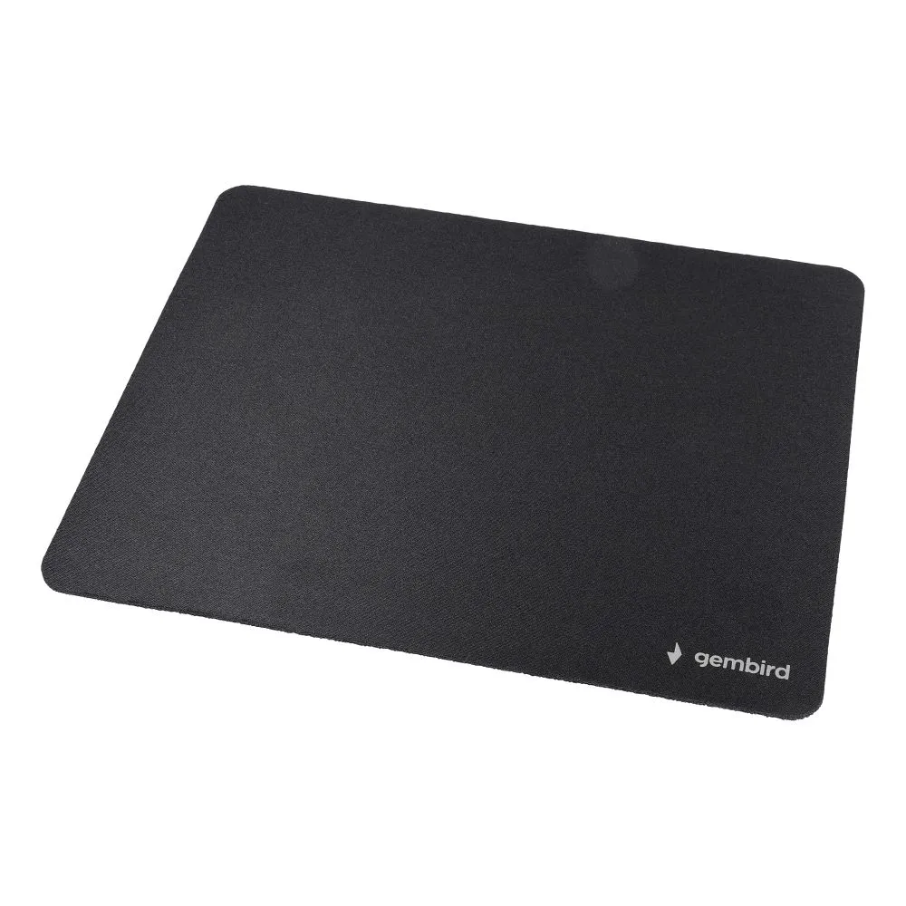Mauspad 220 x180 x 2 mm mit Anti-Rutsch-Unterlage MP-S-BK schwarz