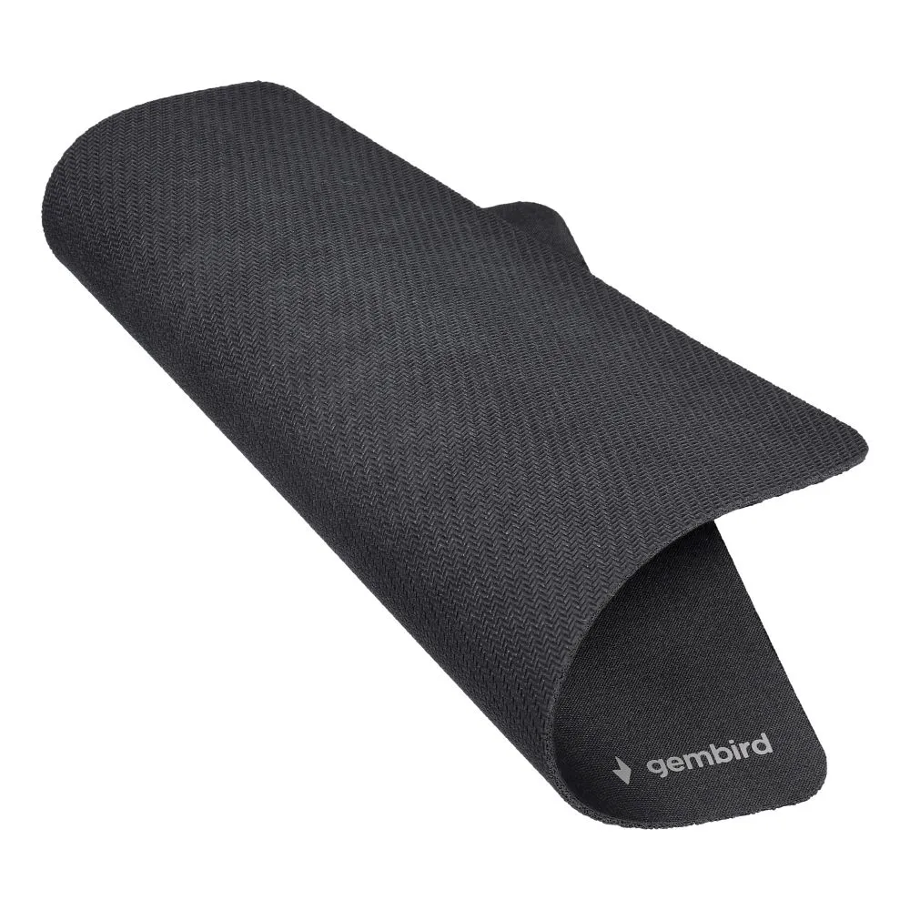 Mauspad 220 x180 x 2 mm mit Anti-Rutsch-Unterlage MP-S-BK schwarz