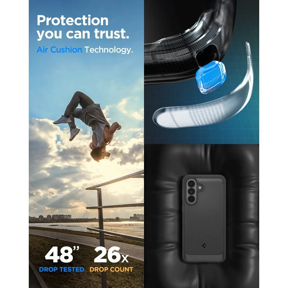 Case passend für Samsung A37 5G Spigen Rugged Armor black